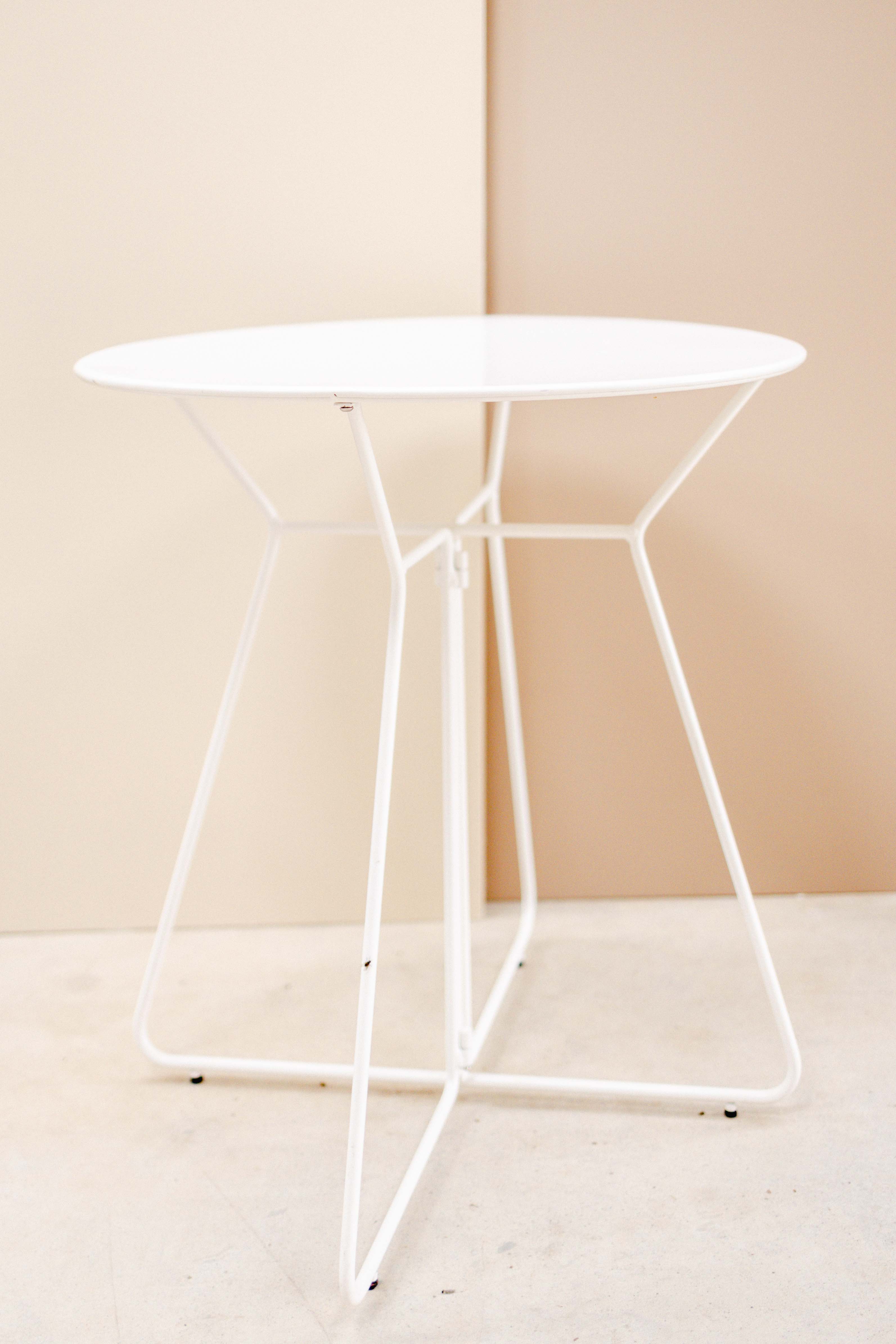 Image du produit Guzmania table métal blanche